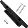 SOLUSTRE Galloccia in Acciaio Inossidabile e Plastico Nero Supporto per Ancoraggio Kayak Resistente all'Usura e Heavy-Duty e Fissaggio Corde Nautiche per Corda Barca