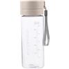 ibasenice Borraccia Sportiva da 600ml Beige Filtro Tè, Resistente al Calore in Materiale As Portatile e Antiscivolo, per Yoga e Ciclismo All'aperto