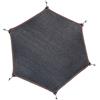 Generic Copertura parasole per trampolino, copertura rotonda impermeabile, protezione UV, copertura in nylon nero resistente, compatibile con a 6-8 pali per ponticelli da giardino all'aperto