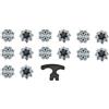 LPACXBYD Tacchetti da Golf 14PCS Punte for scarpe da golf con chiave Set di ricambio for tacchetti for accessori for allenamento for cricket prato Amante del giocatore