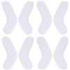 ZEPFJHE 4 paia di protezioni per caviglia da sci traspiranti con imbottitura in gel, protezioni adesive per caviglia, per sci, snowboard, sport invernali, maniche in poliestere color crema