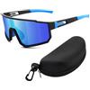 Omnikryp Polarizzati Occhiali Da Ciclismo, Occhiali da Sole Sportivi Polarizzati, Protezione UV380 per Ciclismo, Motociclismo, Corsa, Sci, Alpinismo