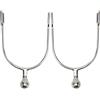 Arithmetix Set di 2 Speroni da Cavallo da Donna in Acciaio Inossidabile per Stivali Western con Meccanismo a Sfera Liscia per Equitazione Equestre Allenamento di Equitazione e Amanti dello