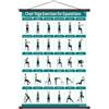 Generic Tela in PVC Sedia Yoga Mappa da parete 40 x 60 cm 180 g Pieghevole - Anziano Principianti Fitness Poster Per Palestra di Casa, Esercizio Pose Guida stretching Mobilità