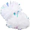NULYLU 2 Pompon da Cheerleader in PE Manico, Riutilizzabili, Pompon Decorativi per Competizioni Universitarie e Eventi Sportivi di Tifo
