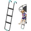 Generic Scaletta per trampolino, scale per trampolino | 2 gradini/3 gradini larga universale per trampolino - Parti del trampolino per trampolino per bambini