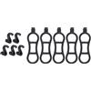 Elnwnnkc Bici Silicones Strap Bike Light Mount, Bende Torcia Cinghia Manubrio Luce Fasteners Ricambio