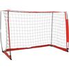 Mandloder Mangloder Porta da Calcio Pieghevole 184x91x124,5 cm in Acciaio con Rete per Allenamento, Gioco, Giardino, Club, Resistente alle intemperie, Portatile, Stabile, Include Rete di Ricambio e Kit di