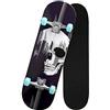 hammock Skateboard Complete Deck,Skateboard Unisex,Doppiocalcio 7 Strato Trucchi d'Acero Canadese di Legno Adulti Skate Bordo