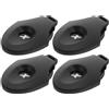 VICASKY 4 Pezzi Copritesta Numeri per Identificazione Club in Abs Nero per Mazze da Golf Portatile e Resistente per Driver e Putter