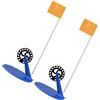 ZEPFJHE 2 pz bandiere da pesca sul ghiaccio accessori per la pesca all'aperto inverno canna da pesca pesca su ghiaccio Tip Up bandiere da pesca invernali set indicatori