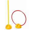 Homyl Soccer Training Marker Cerchio Agilità Bandierina Angolo Cono Ostacolo Base Riempibile Plastica Funzione Allenamento Adatto a Scuole Squadre Competizione Campi Allenamento, 60cm