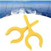 CHICIRIS Blocco Remo per Barca Porta Canna da Pesca in Plastica Confezione da 2 Blocco Remo Marino Giallo per Kayak Canoa Gommone Design Leggero Facile da Trasportare Supporto a Doppio Scopo (YELLOW)