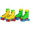 Uqezagpa Bambini Simulazione Dito Interattivo Ghiaccio/Roller Pattini Da Ghiaccio Portatile per Uccelli Fare Scarpe Portachiavi Accessori Finger Play Giocattoli