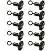 Elnwnnkc 10 girelle per pesca in acqua salata, accessori per pesca in acqua salata, in ottone