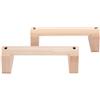 Bewinner Set di 2 Barre per Push Up in Legno di Faggio Regolabili, Attrezzature per Esercizi in Legno, per Palestra e Fitness a Casa (20 cm)