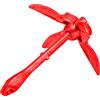 Generic Ancora Pieghevole Durevole con 4 Accessori Affidabili per Barche in Acciaio al Carbonio per Canoa Kayak 1,5 kg (#2)