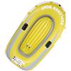 OPPWONG Barca da Pesca Gonfiabile per Kayak per 2 Persone, Barca Ad Aria, per Immersioni, Giallo, 45 X 74 Pollici