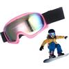 Generic Occhiali sportivi - Occhiali da sci | Occhiali da neve ad alta definizione, compatibili con casco, anti appannamento, protezione UV, lenti panoramiche, sci alpino, snowboard all'aperto e inverno