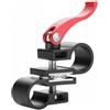 Palsmoother Supporto Porta Canna da Pesca Staffa Morsetto Universale Alluminio Angolo Regolabile Blocco Sicuro Adatto per Escursioni Attività in Riva , Nero , 25-25mm