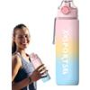 Fmzrbnih Bottiglia Di Acqua Sportiva - Contenitore Per Bevande Da 1000 Ml, Flacone Con Coperchio Pop-up, Contenitore Di Stoccaggio Idratazione Impermeabile | Ginnastica, Scuola, Ciclismo, Fitness Allenamento