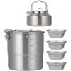 Genérico Set Da Cucina Per Trekking Kit Per Cucinare Sul Fuoco