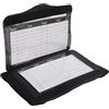 Mtlavishness Polsino da Calcio Playbook Polso Allenatori Polsino da Gioco di Calcio con Gancio Assorbente e Chiusura Finestra Trasparente Visibile Materiale in Cotone Elastico per