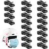 TUXUNQING Supporto per maschera da sci, 5 paia, montaggio rapido per fissare maschere al casco, unisex, con clip (10 paia)