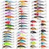 Generic XILILHC 58/Mano Versatile Kit di Esche da Pesca Miste Minnow Bait Swing Crank Pesce Kit di Esche da Pesca alla Carpa Risolve Esche dure