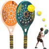 Xdyyjrasa Set di racchette da tennis - Racchetta da beach tennis impermeabile con foro per l'aria, 18, 1x8, 7 con impugnatura antiscivolo