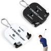 FunWorth Set di 2 contacolpi da Golf con Portachiavi, Robusto contatore in ABS, Compatto e Leggero - Segnapunti da Golf per 2 Giocatori - Set contacolpi Impermeabile (Bianco e Nero - 2 Pezzi)