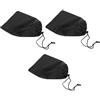 PLAFOPE Set 3pezzi Borsa Coulisse Nera, Grande Capacità e Tessuto Oxford, Organizer Portatile per Costumi da Bagno e Abbigliamento da Festa Estiva, per Attività All'aperto