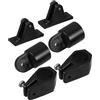 LRXIYODE 6pezzi Supporti Fissaggio per Tendalino Barca Accessori per Yacht Cappucci Terminali Scorrevoli in Nylon Montaggio Facile e Resistente per Coperture Stili Multipli