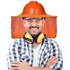 Generic Protezione per casco da cantiere, ad alta visibilità, nastro riflettente, protezione per il collo, casco di sicurezza, per tetto, pittura, lavori pubblici, calore estivo, cantieri stradali