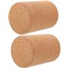 ULTECHNOVO Rullo Yoga in Sughero 2 Pezzi per Pilates e Esercizi Fitness, Rullo Massaggiante Antiscivolo Leggero per Sollievo Muscolare e Stretching a Casa in Viaggio