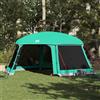 LoogCape Tenda da piscina impermeabile con copertura rimovibile, lati in rete e porta con cerniera, 512x per piscina rotonda, poliestere PU, blu azzurro, pioggia e protezione UV