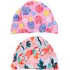 SECFOU Cuffia da Nuoto per Ragazze in Stile Hawaii Cartoon, Design Elastico e Facile da Indossare, 2 Pezzi per Vacanze Estive al Mare e Piscina