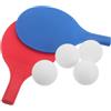 MUSISALY Set 1 Racchetta Ping Pong in Plastica Morbida Bordi Arrotondati e Superficie Liscia per Esercizi Indoor e Sport in Famiglia
