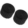 CALLARON Piedini Protettivi Fitness Gear 2 Pezzi Nero Gomma 50Mm Copertura Esterna Antiscivolo per Protezione Superfici Casa