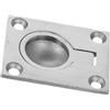 CIYODO Maniglia in Acciaio Inossidabile Resistente all'Usura per Portello Nascosto e Ponte Barca, Facile da Installare, Design Elegante e Moderno Argento