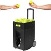 Generic Lanciatore automatico per palline da tennis, portatile, con telecomando, velocità e rotazione regolabili, alta capacità, funzionamento a batteria per esercitarsi