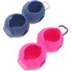 Ciieeo Custodia Protettiva con Design a Doppio Strato in Silicone per Palline da Golf 2 Pezzi Leggera e Resistente agli Urti, per Pratica e Borsa da Golf