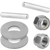 Zoegneer Kit dado puntello per motore Minn Kota traina MKP-34 perno di taglio con rondelle di bloccaggio Hardware in metallo Set 3/8 di pollice