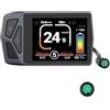 Varstrom EKD01 Display per BAFANG Motor Kits - Computer LCD con Bluetooth e Multilingue per 8Fun Motore BBS02B BBS01B HD, E-bike Display con Protocollo UART - Connettori Femmina a 5-Pin