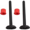 NUOBESTY Set da 2 Impugnature Ergonomiche Regolabili per Kettlebell in Plastica Nera, Costruzione Robusta per Allenamento di Forza e Cross Training a Casa