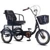 Generic Triciclo Senior con telaio rinforzato, trasmissione a doppia catena, sella larga, pneumatici antiscivolo per carichi pesanti per equitazione all'aperto