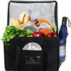 Rainway Borsa termica grande pieghevole da 40 l, 43 x 30 x 31 cm, in tessuto Oxford, colore nero, riutilizzabile, per raffreddare e tenere al caldo, per picnic, campeggio, shopping e attività
