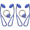 TIDTALEO Clip per Naso Protezione Naso Impermeabili in Silicone Set 2 Pezzi con Cordino, Tappi per Orecchie per Adulti per Nuoto e Sport Acquatici