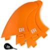 Eisbach Riders Tavola da surf FCS Thruster Fin Set con Fin Key (taglia G3 Small) - Pinne per tavola da surf e SUP (arancione)