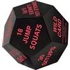 Générique Esercise Dice, 12 lati allenamento cubo, fitness games, Small Gym Equipment with Randomized Exercises for Squats Push Up Cardio, Home Training Sports Men Group Attivities for